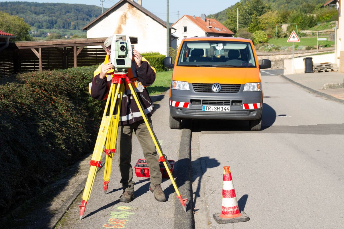 Kontrolle der Messpunkte.