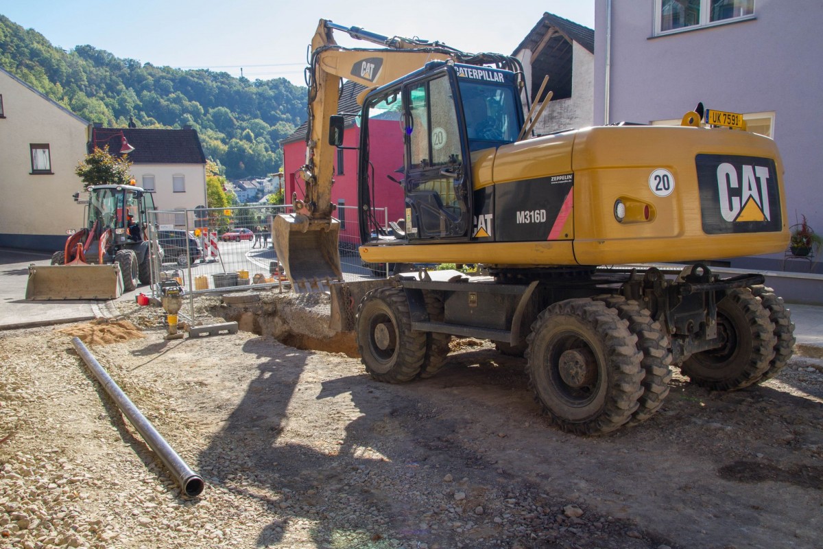 Kanal wird an den erneuerten Kanal angeschlossen.